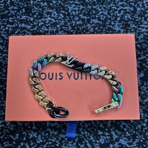 Louis Vuitton multi-coloured chain bracelet